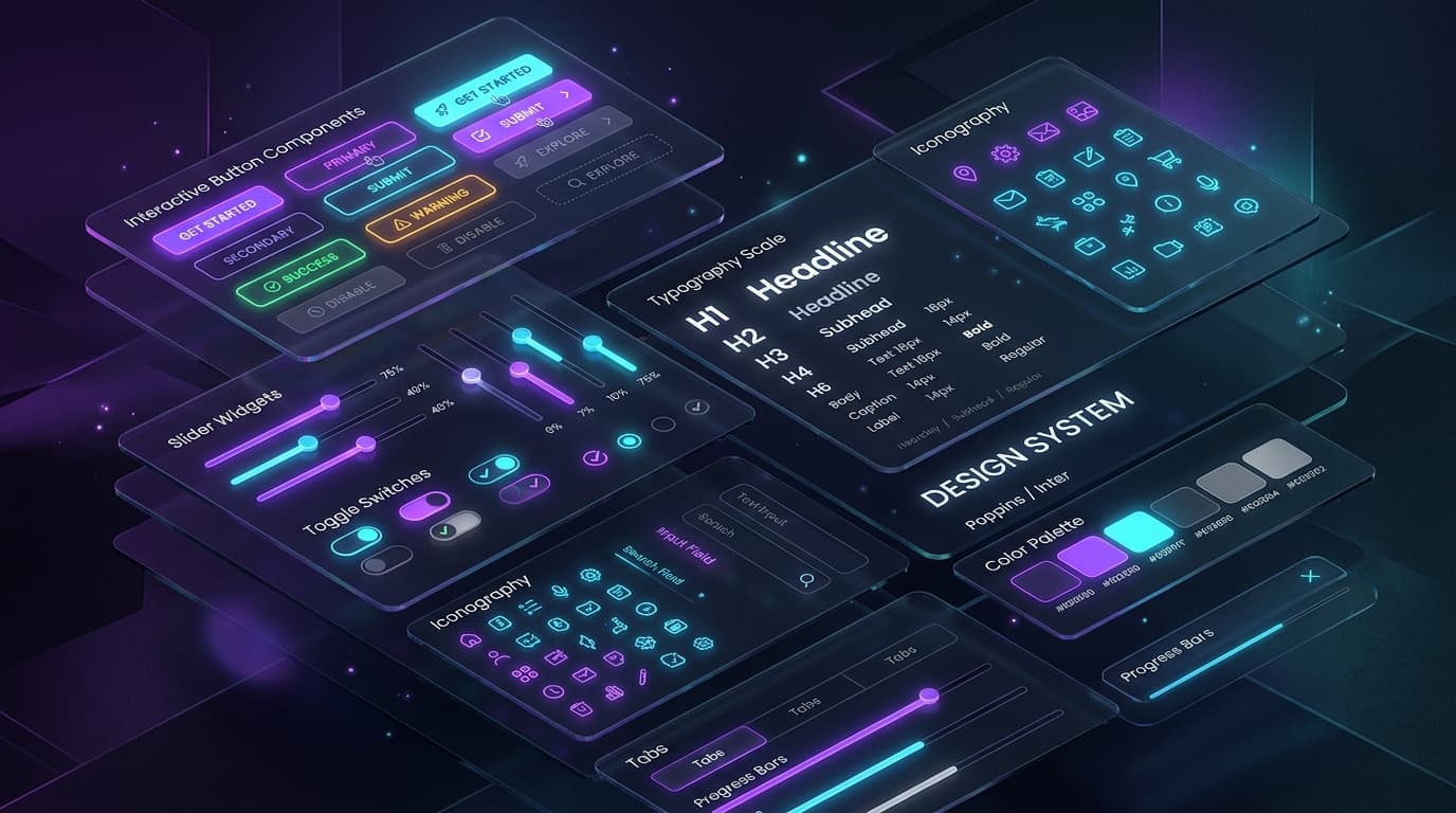 Human-Centric UX/UI Systems infographic emblem